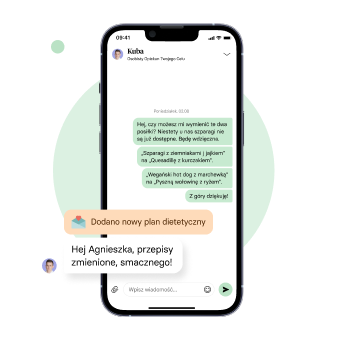 Widok aplikacji mobilnej